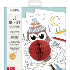 Malowanka 3D - Zimowe zwierzęta
