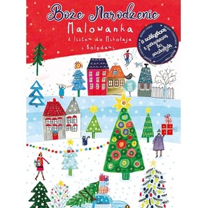 Malowanka Boże Narodzenie z listem do Mikołaja