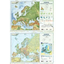 Mapa Europy A2 Dwustronna ścienna ART-MAP