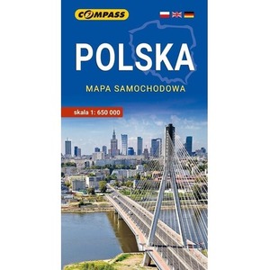 Mapa - Polska mapa samochodowa 1:650 000