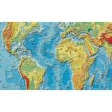 Mapa Świata fizyczna 1:30 000 000