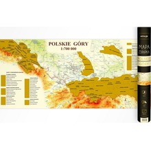 Mapa zdrapka - Polskie Góry 1:700 000