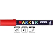 Marker akrylowy 1-2mm czerwony (6szt) M&G