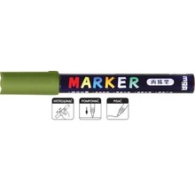 Marker akrylowy 1-2mm zielony oliwkowy (6szt) M&G