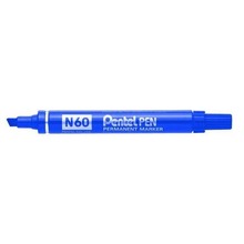 Marker ścięty N60 niebieski (12szt) PENTEL
