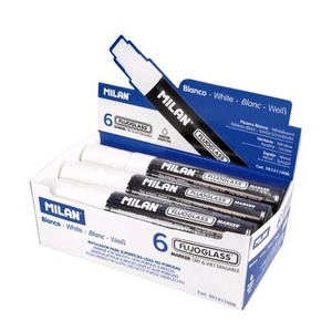 Marker do szyb biały 15mm (6szt)