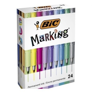 Marker Marking Color pernamentny 24 kolory BIC