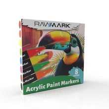 Markery akrylowe RAWMARK  8 kolorów