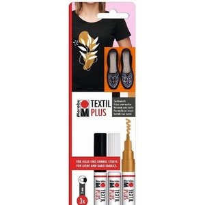 Markery do ciemnych tkanin 3 kolory