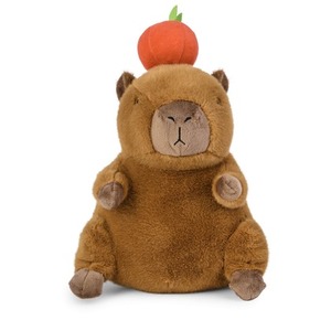 Maskotka Kapibara z jabłkiem 25cm