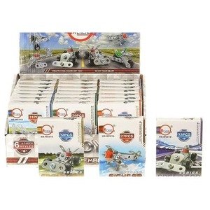 Metalowe klocki do skręcania z narzędziami MIX