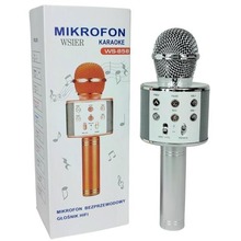 Mikrofon zabawkowy JYWK369-2 srebrny