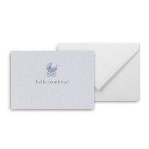 Mini kartka hello bambino blue
