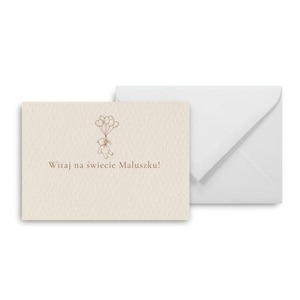 Mini kartka Witaj na świecie