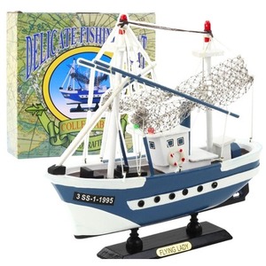 Model kolekcjonerski Statek Flying Lady niebieski