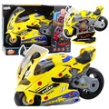 Motocykl do rozkręcania 2w1 żółty
