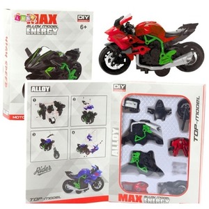 Motocykl do skręcania metalowy 1:14