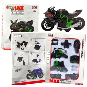 Motocykl do skręcania metalowy 1:14