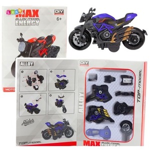 Motocykl do skręcania metalowy 1:14