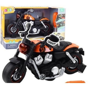 Motocykl do skręcania pomarańczowy