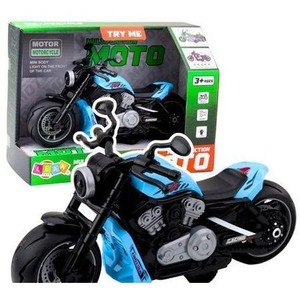 Motocykl na baterie niebieski