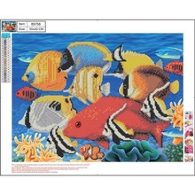 Mozaika diamentowa 5D 40x50cm Fish 89758