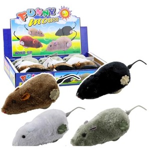 Mysz nakręcana futrzana MIX