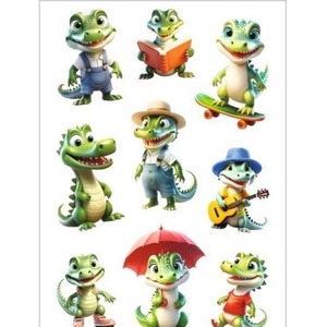 Naklejka Decor krokodylki