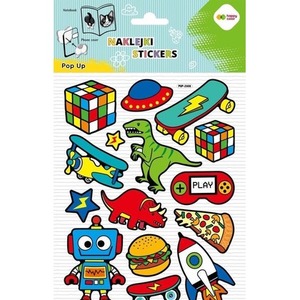 Naklejki 3D Pop Up Cool Toys 146x240 HAPPY COLOR