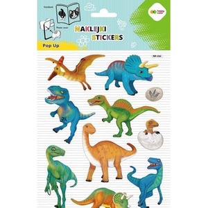 Naklejki 3D Pop Up Dino World 146x240 HAPPY COLOR