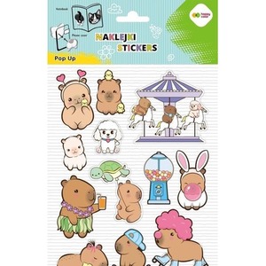 Naklejki 3D Pop Up Kapibara 146x240 HAPPY COLOR