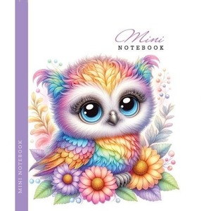 Notatnik 128x165 48K gładki Sówka