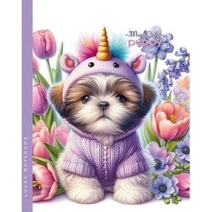 Notatnik 143x200 48K gładki Piesek z rogiem