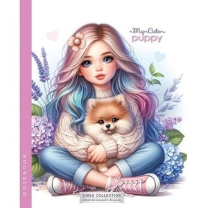 Notatnik 143x200 64K kratka Dziewczynka i piesek
