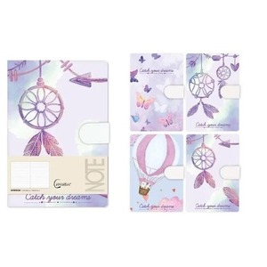 Notatnik A6 linia 144 strony na magnes Sny MIX