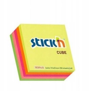 Notes kostka mix 5 kolorów Neonowe