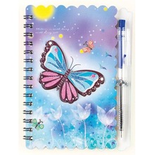 Notes na spirali z długopisem Butterfly 30K