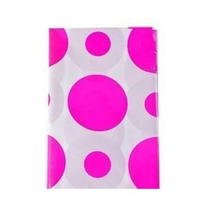 Obrus folia w grochy różowy