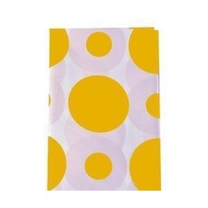 Obrus folia w grochy żółty