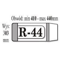 Okładka książkowa regulowana R44 (50szt) IKS