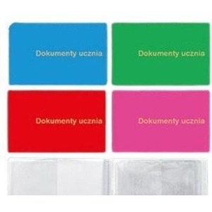 Okładka na dokumenty ucznia mała PVC mix
