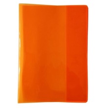 Okładka na zeszyt A5 PVC Neon pomarańcz (5szt)