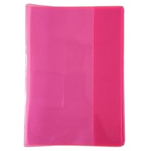 Okładka na zeszyt A5 PVC Neon różowy (5szt)