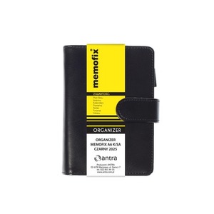 Organizer 2026 Memofix A6 K/SA czarny