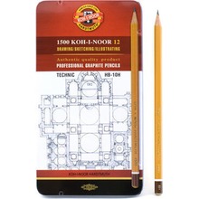 Ołówek grafitowy Art Koh-i-Noor HB 10H komplet 12 sztuk 1502/I