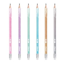 Ołówek z gumką Glitter brokat HB (12szt) MAPED
