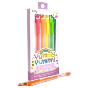 Pachnące Długopisy Żelowe Neonowe Yummy! 6szt