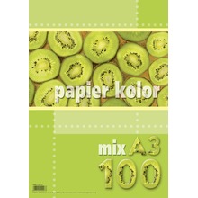 Papier kolorowy A3 100k. mix kolorów