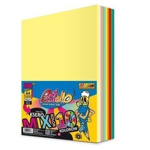 Papier ksero A4 160g 10 kolorów 250 arkuszy