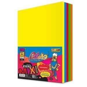 Papier ksero A4 160g 5 kolorów 250 arkuszy